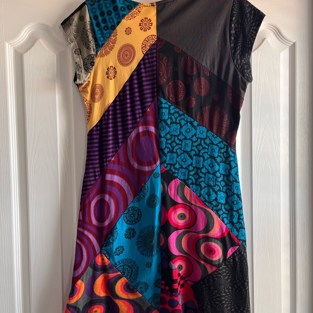 Colorful Patchwork Dress - Picture 2 of 4